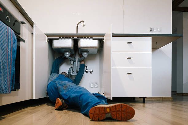 Professional Drain Cleaning technician working in Bailey, NC